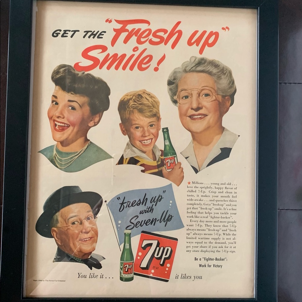 Vintage Life Magazine 7up advertisement